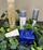 Various skincare products arranged on a desk surrounded by green leaves, including a tube, bottles, and a boxed product, all featuring clean, modern branding.